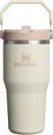 STANLEY Pahar termic cu mâner și pai IceFlow Cream 590 ml (10-13425-0119)