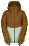 Scott Дамско ски яке Scott Women's Jacket Ultimate Warm Ski jacket - Bread Brown / Fresh Green - размер XS (104-5135-0611)