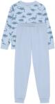 Minymo Детско ежедневно термо бельо Minymo Kid's Pyjamas L/S Set AOP 134258 Everyday base layer - Niagara Mist - размер 128 (EU) (714-1860-0118)