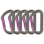 DMM Карабинер с щифт Dmm Shadow Snapgate carabiner - Titanium / Purple - размер Straight Gate (1-Pack) (321-0028-0311)