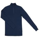 Joha Мъжко мериносово термобельо Joha Blouse with Zip Merino base layer - Dark Blue - размер XS (015-1242-0211)