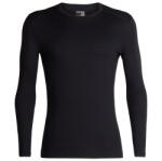 Icebreaker Мъжко мериносово термобельо Icebreaker 200 Oasis L/S Crewe Merino base layer - Black - размер XS (015-0858-0210)