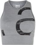 super. natural Дамски спортен сутиен super. natural Women's Capital Logo LF Top Sports bra - Cashmere Grey Melange / Jet Black - размер XL (114-3791-0115)