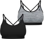Odlo Дамски спортен сутиен Odlo Women's Seamless Low Sport Bra Sports bra - Black / Grey Melange (114-3496-0313)