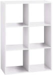 5five Simple Smart Biblioteca 5Five Mix n'Modul cu 6 compartimente, PAL, 68x32x101 cm, alb (JJ-138909C) Biblioteca