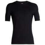 Icebreaker Мъжко мериносово термобельо Icebreaker 200 Oasis S/S Crewe Merino base layer - Black (015-0860-0112)