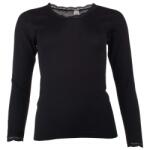 Engel Дамско копринено термобельо Engel Women's Shirt L/S with Lace Merino base layer - Black - размер 42/44 (EU) (114-0990-0113)