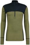 Devold Мъжко мериносово термобельо Devold Lauparen Merino 190 Zip Neck Merino base layer - Ink / Lichen / Black (015-1453-0511)