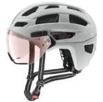 uvex Каска за велосипед Uvex Finale Visor Vario Bike helmet - Papyrus Matt / FM Blue - размер 52-57 cm (851-0856-0211)