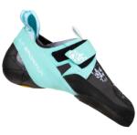 La Sportiva Дамски обувки с велкро La Sportiva Women's Skwama Vegan Climbing shoes - Carbon / Turquoise - размер 36 (EU) (301-0757-0117)
