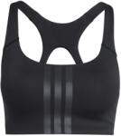 adidas Дамски спортен сутиен adidas Women's Optime 3-Stripes MS Bra Sports bra - Black / Black - размер XXS (114-3921-0111)