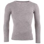 Engel Мъжко копринено термобельо Engel Shirt L/S Merino base layer - Hellgrau Melange - размер 50/52 (EU) (014-0745-0113)