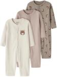 Name it Детско ежедневно термо бельо Name it Kid's Nightsuit 3-Pack Everyday base layer - Vintage Khaki Bear AOP / Peyote Melange / Mushroom - размер 98 (EU) (714-2109-0119)