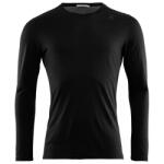 Aclima Мъжко мериносово термобельо Aclima Lightwool Undershirt Long Merino base layer - Jet Black (015-1266-0114)
