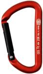 Kong Карабинер за екипировка Kong Mini D Gear carabiner - Red / Black - размер Straight Gate (324-0037-0711)