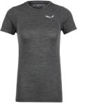 Salewa Дамско мериносово термобельо Salewa Women's Zebru Fresh AMR T-Shirt Merino base layer - Black Out - размер 36 (EU) (115-1581-0113)