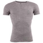 Engel Мъжко копринено термобельо Engel Shirt S/S Merino base layer - Hellgrau Melange - размер 54/56 (EU) (014-0746-0114)