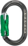 DMM Карабинер за екипировка Dmm XSRE Locksafe Gear carabiner - Titanium / Green - размер 35 x 60 mm (324-0070-0411)