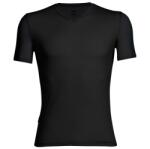 Icebreaker Мъжко мериносово термобельо Icebreaker Anatomica S/S V Merino base layer - Black / Monsoon (015-0487-0113)