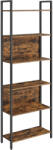 VASAGLE Biblioteca VASAGLE cu 6 rafturi, stil industrial, maro rustic si negru (EZ-LLS113B01) Biblioteca