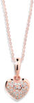 Cutie Jewellery Szív alakú rózsaszín arany medál Z6295-2383-40-10-X-4