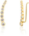 JwL Luxury Pearls Aranyozott fülbevaló csillogó kristályokkal JL0743