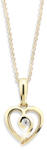 Cutie Jewellery Romantikus sárga arany medál Z6298-1609-40-10-X-1