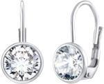Silvego Elegáns ezüst fülbevalók átlátszó Swarovski cirkónium kővel SILVEGOB70607S