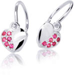 Cutie Jewellery Szív alakú gyermek fülbevaló C2160-10-X-2 fukszia