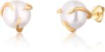 JwL Luxury Pearls Divatos aranyozott fülbevaló folyami gyönggyel JL0737