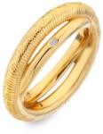Hot Diamonds Dupla aranyozott gyűrű gyémánttal Jac Jossa Hope DR229 56 mm