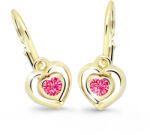 Cutie Jewellery Gyermek szív fülbevaló C2752-10-X-1 fukszia