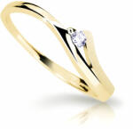 Cutie Diamonds Bámulatos sárga arany gyűrű gyémánttal DZ6818-1718-00-X-1 53 mm