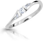 Cutie Diamonds Bámulatos fehér arany gyűrű gyémántokkal DZ6720-3054-00-X-2 56 mm
