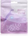 Hello Coco Floss Picks fogpiszkáló fogselyemmel 30 db