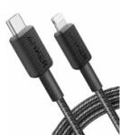 Anker 322 USB-C to Lightning fonott kábel, 1.8m, fekete A81B6G11