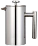 Mindblower Infuser, Mindblower, rozsdamentes acél, 1000 ml, modern megjelenés, könnyen tárolható és kezelhető, Ergonomikus fogantyú, tömör fedél, dugattyú a szűréshez, Magasság 22 cm, Átmérő 10, 5 cm (4494)