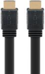  HDMI 2.1 lapos kábel 8K/60Hz 48Gbit/s Ethernet fekete 2m 77135 (77135)