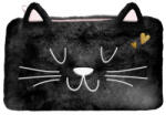 PASO Cicás szőrmés egyterű tolltartó - Black Cat (PP26BC-046) (PP26BC-046)