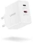 Lenovo Dual USB-C 65W GaN Charger, fehér (G0A6065WEU)