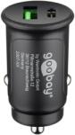 Goobay Autós töltő 1xUSB-C 1xUSB-A aljzattal fekete 59521 (59521)