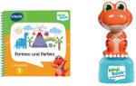 VTech MagiBook Formák és színek tanulókönyv Story Friends Dino figurával 80-484004 (80-484004)