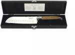 Laguiole Luxury Line Santoku kés, olívafa nyéllel, Magasság: 40 mm, Hossz: 310 mm