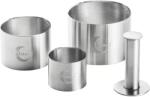Plate-it Dekoráló körformák, 3 db, pecséttel, magasság: 125 mm, Ø: 85 mm, 70 mm, 50 mm