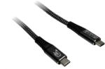 Inter-Tech USB-C M/M 3.2 GEN 2x2 kábel 20Gb/s PD240W fekete 3m 88885672 (88885672)