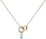 PDPAOLA Colier frumos placat cu aur Blue Lily CO01-842-U
