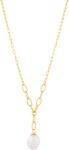 Preciosa Colier delicat placat cu aur cu perle realePearl Heart 5356Y01