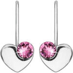 Evolution Group - Pavona Evolution Group Cercei inimioare din argint cu cristale Swarovski 31299.3 Rose