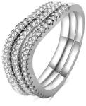 MOISS Minimalistinel de argint cu zirconi R00023 58 mm