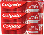 Colgate Max White Luminous pastă de dinți pentru dinti albi si stralucitori 3 x 75 ml - vivantis